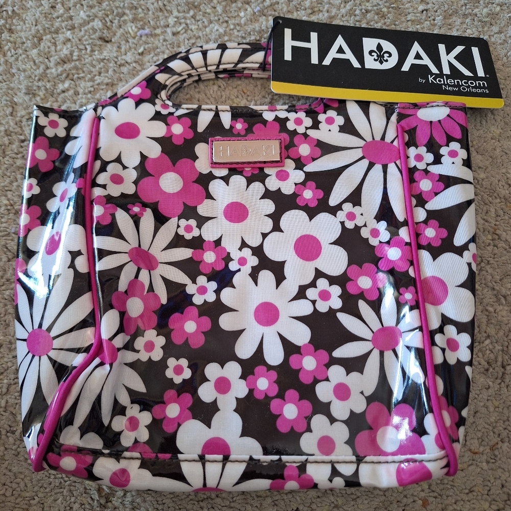 Hadaki Insulated Lunch Bag - Pink and Black